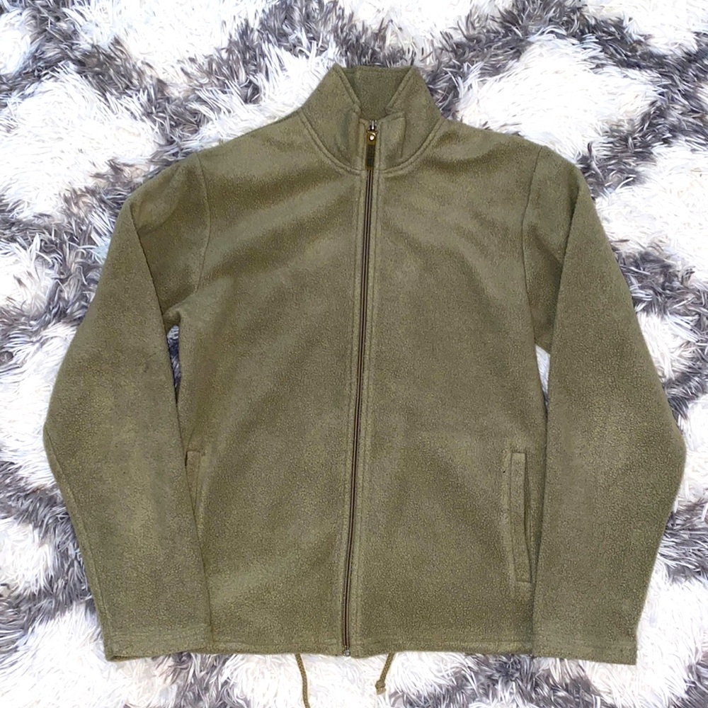 Green zip up NY Jeans jacket size small